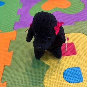 Black and Red Dog Toy with Floppy Ears